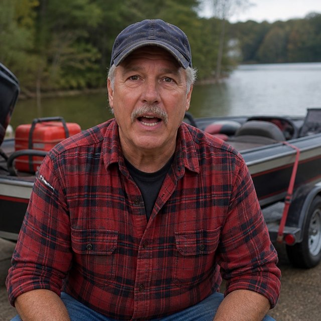 Rodger Woodworth at the launch ramp