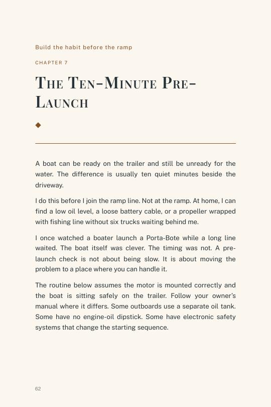 A page from Chapter 7, The Ten-Minute Pre-Launch